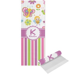 Butterflies & Stripes Yoga Mat - Printed Front (Personalized)