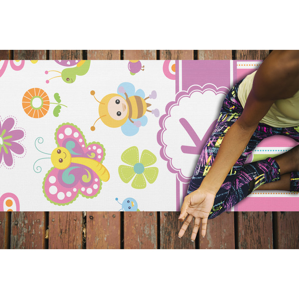 Butterflies & Stripes Yoga Mats - LIFESTYLE