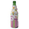 Butterflies & Stripes Zipper Bottle Cooler - ANGLE (bottle)