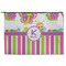 Butterflies & Stripes Zipper Pouch - Large - 12.5"x8.5" (Personalized)