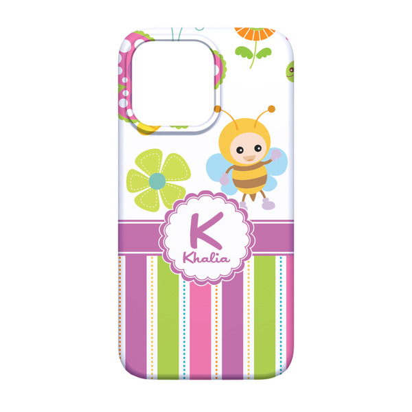 Butterflies & Stripes iPhone 13 Case - Back