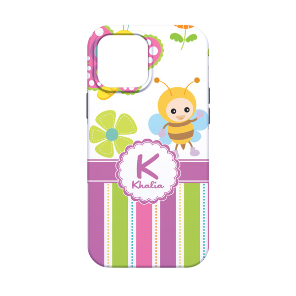 Butterflies & Stripes iPhone 13 Mini Tough Case - Back