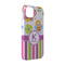 Butterflies & Stripes iPhone Case - Plastic - iPhone 14 (Personalized)
