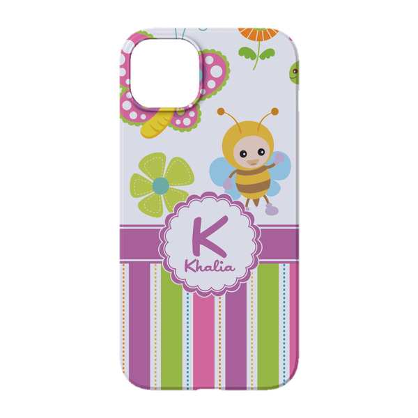 Butterflies & Stripes iPhone 14 Case - Back