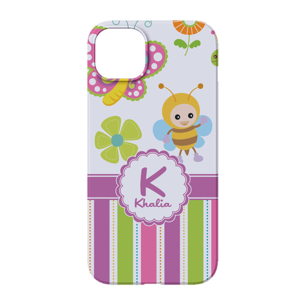 Butterflies & Stripes iPhone 14 Pro Case - Back