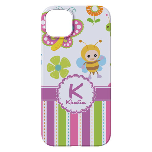 Butterflies & Stripes iPhone 14 Pro Max Case - Back