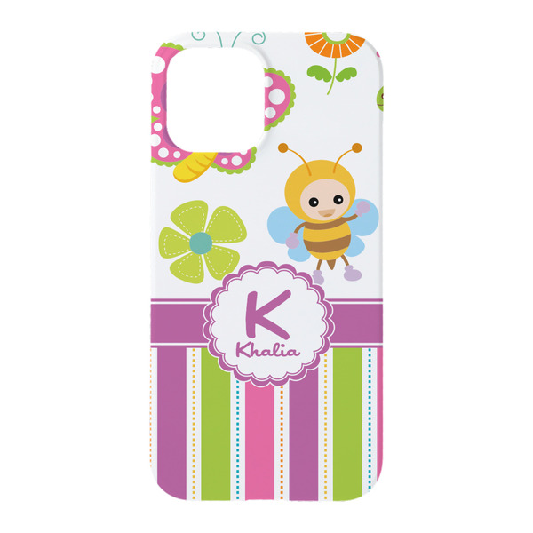 Butterflies & Stripes iPhone 15 Case - Back
