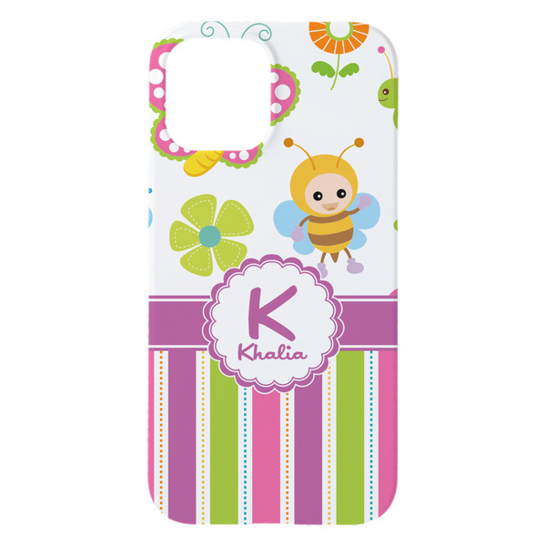 Butterflies & Stripes iPhone 15 Plus Case - Back