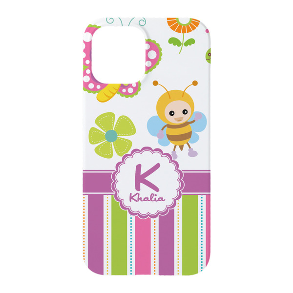 Butterflies & Stripes iPhone 15 Pro Case - Back