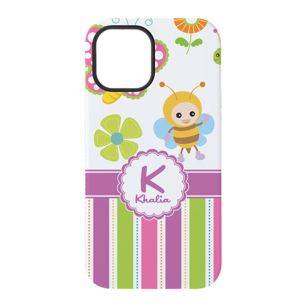 Butterflies & Stripes iPhone 15 Tough Case - Back