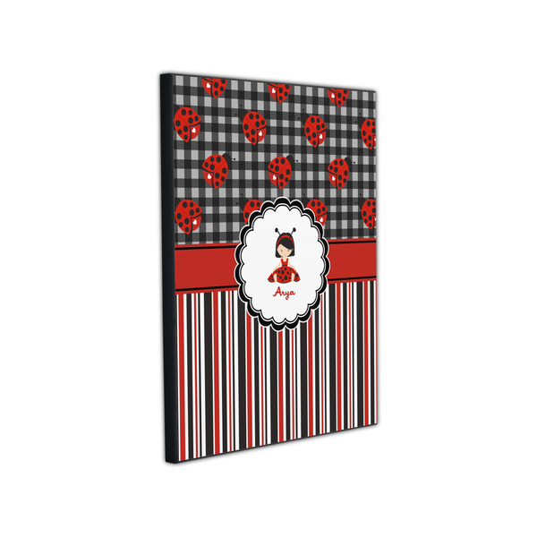 Ladybugs & Stripes 11x14 Wood Print - Angle View