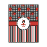 Ladybugs & Stripes Wood Print - 11x14 (Personalized)