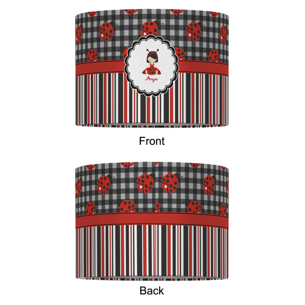 Ladybugs & Stripes 12" Drum Lampshade - APPROVAL (Fabric)