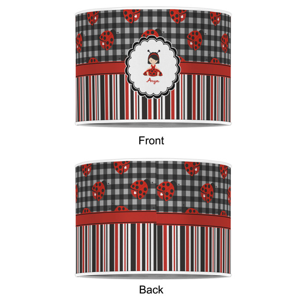 Ladybugs & Stripes 12" Drum Lampshade - APPROVAL (Poly Film)