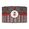 Ladybugs & Stripes 12" Drum Lampshade - FRONT (Fabric)