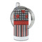 Ladybugs & Stripes 12 oz Stainless Steel Sippy Cups - FULL (back angle)
