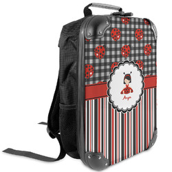Ladybugs & Stripes Kids Hard Shell Backpack (Personalized)