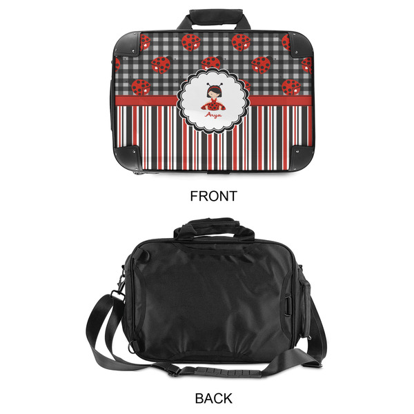 Ladybugs & Stripes 15" Hard Shell Briefcase - APPROVAL