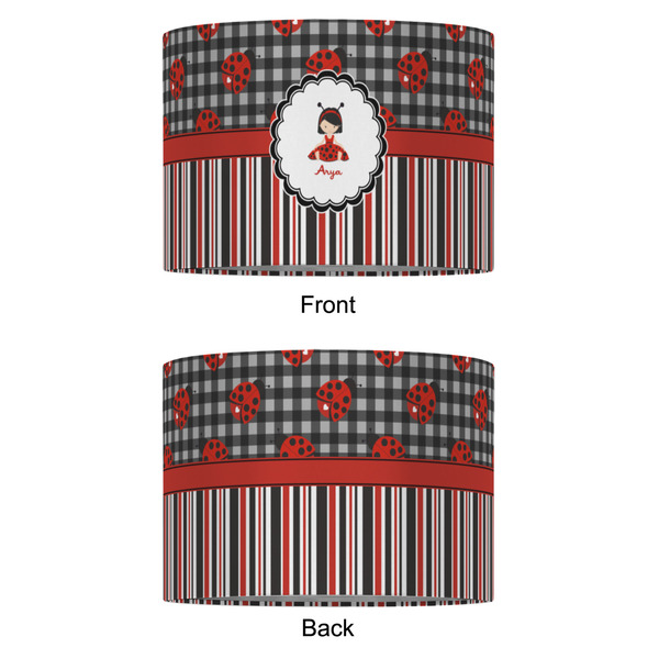Ladybugs & Stripes 16" Drum Lampshade - APPROVAL (Fabric)