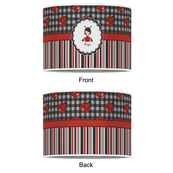 Ladybugs & Stripes 16" Drum Lampshade - APPROVAL (Poly Film)