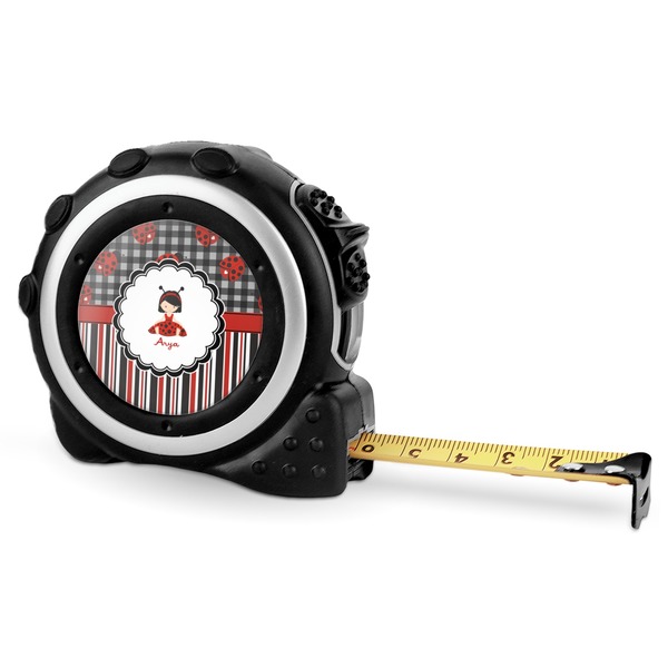 Custom Ladybugs & Stripes Tape Measure - 16 Ft (Personalized)