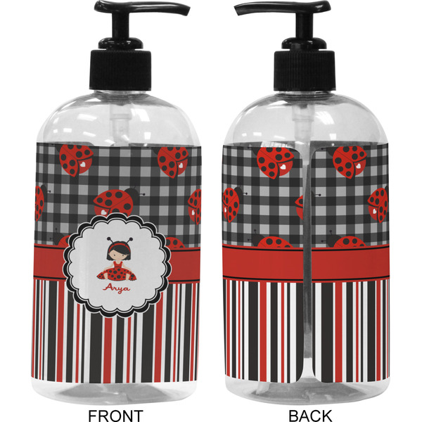 Ladybugs & Stripes 16 oz Plastic Liquid Dispenser (Approval)