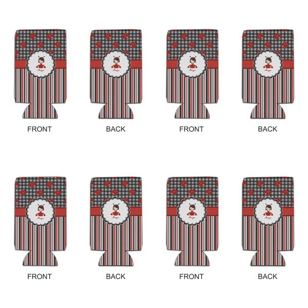 Ladybugs & Stripes 16oz Can Sleeve - Set of 4 - APPROVAL