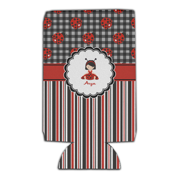 Ladybugs & Stripes 16oz Can Sleeve - Set of 4 - FRONT
