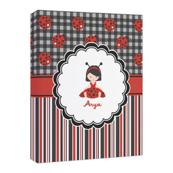 Ladybugs & Stripes Canvas Print - 16x20 (Personalized)
