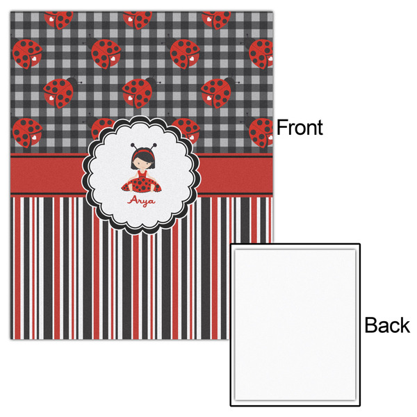 Ladybugs & Stripes 16x20 - Matte Poster - Front & Back
