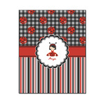 Ladybugs & Stripes Wood Print - 16x20 (Personalized)