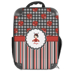 Ladybugs & Stripes Hard Shell Backpack (Personalized)