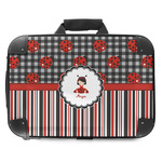 Ladybugs & Stripes Hard Shell Briefcase - 18" (Personalized)
