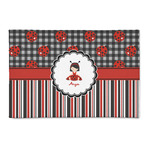 Ladybugs & Stripes 2' x 3' Indoor Area Rug (Personalized)