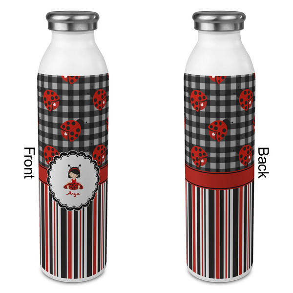 Ladybugs & Stripes 20oz Water Bottles - Full Print - Approval