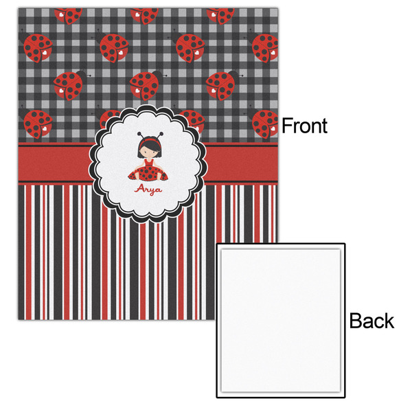 Ladybugs & Stripes 20x24 - Matte Poster - Front & Back