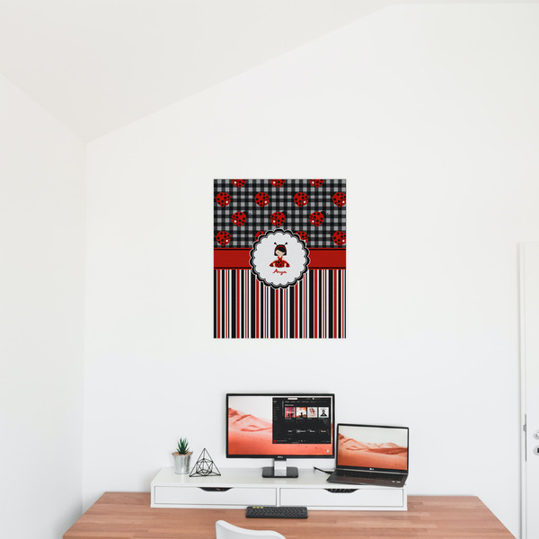 Ladybugs & Stripes 20x24 - Matte Poster - On the Wall