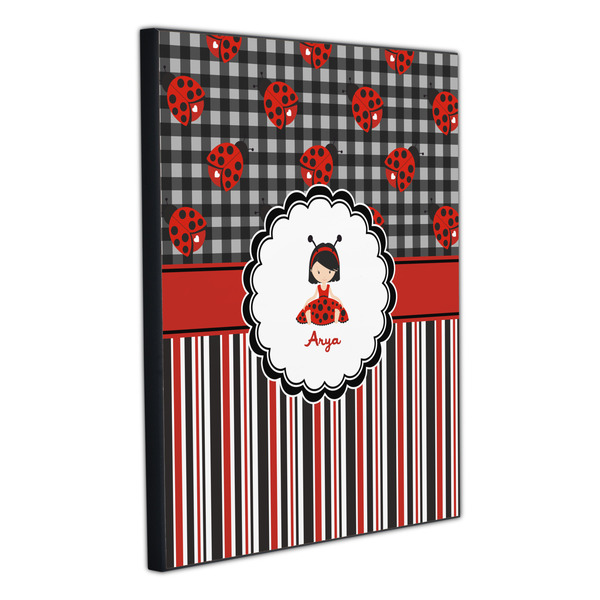 Ladybugs & Stripes 20x24 Wood Print - Angle View