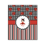 Ladybugs & Stripes Wood Print - 20x24 (Personalized)