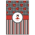Ladybugs & Stripes Wood Print - 20x30 (Personalized)