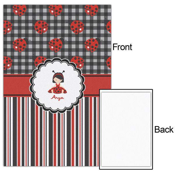 Ladybugs & Stripes 24x36 - Matte Poster - Front & Back