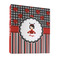 Ladybugs & Stripes 3 Ring Binders - Full Wrap - 1" - FRONT