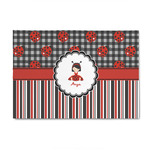 Ladybugs & Stripes 4' x 6' Indoor Area Rug (Personalized)