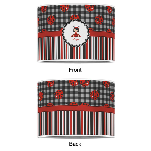 Ladybugs & Stripes 8" Drum Lampshade - APPROVAL (Poly Film)