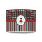 Ladybugs & Stripes 8" Drum Lampshade - FRONT (Poly Film)