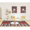 Ladybugs & Stripes 8'x10' Indoor Area Rugs - IN CONTEXT
