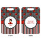 Ladybugs & Stripes Aluminum Luggage Tag (Front + Back)