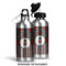 Ladybugs & Stripes Aluminum Water Bottle - Alternate lid options