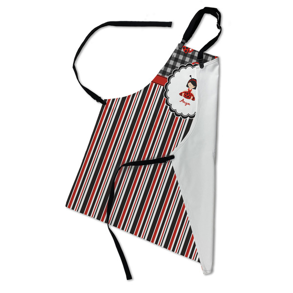 Ladybugs & Stripes Apron - Folded