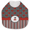 Ladybugs & Stripes Jersey Knit Baby Bib w/ Name or Text